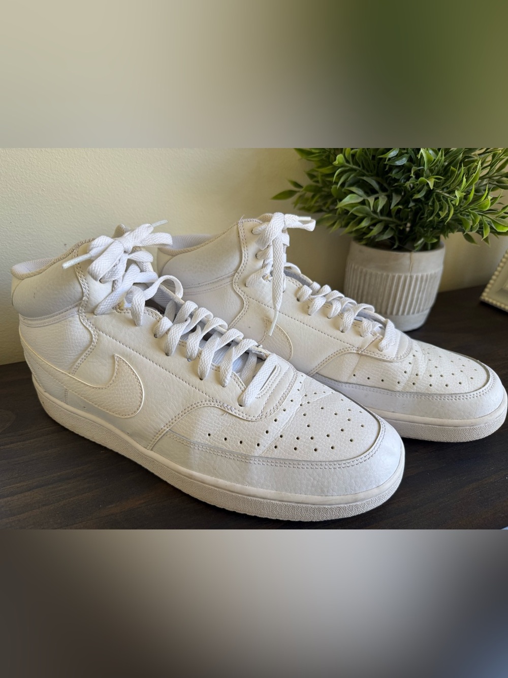 Nike Men's White High-Top Sneakers